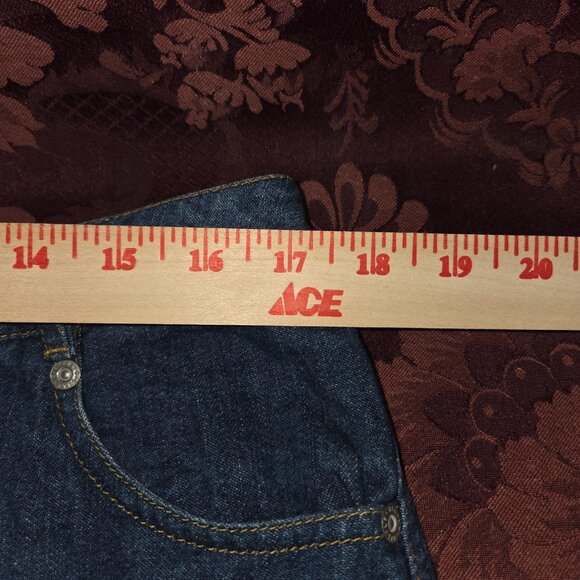 Oilily Denim Ruffle Lace Hemmed Skirt Woman's Size 42 US Size 10 - Picture 4 of 8